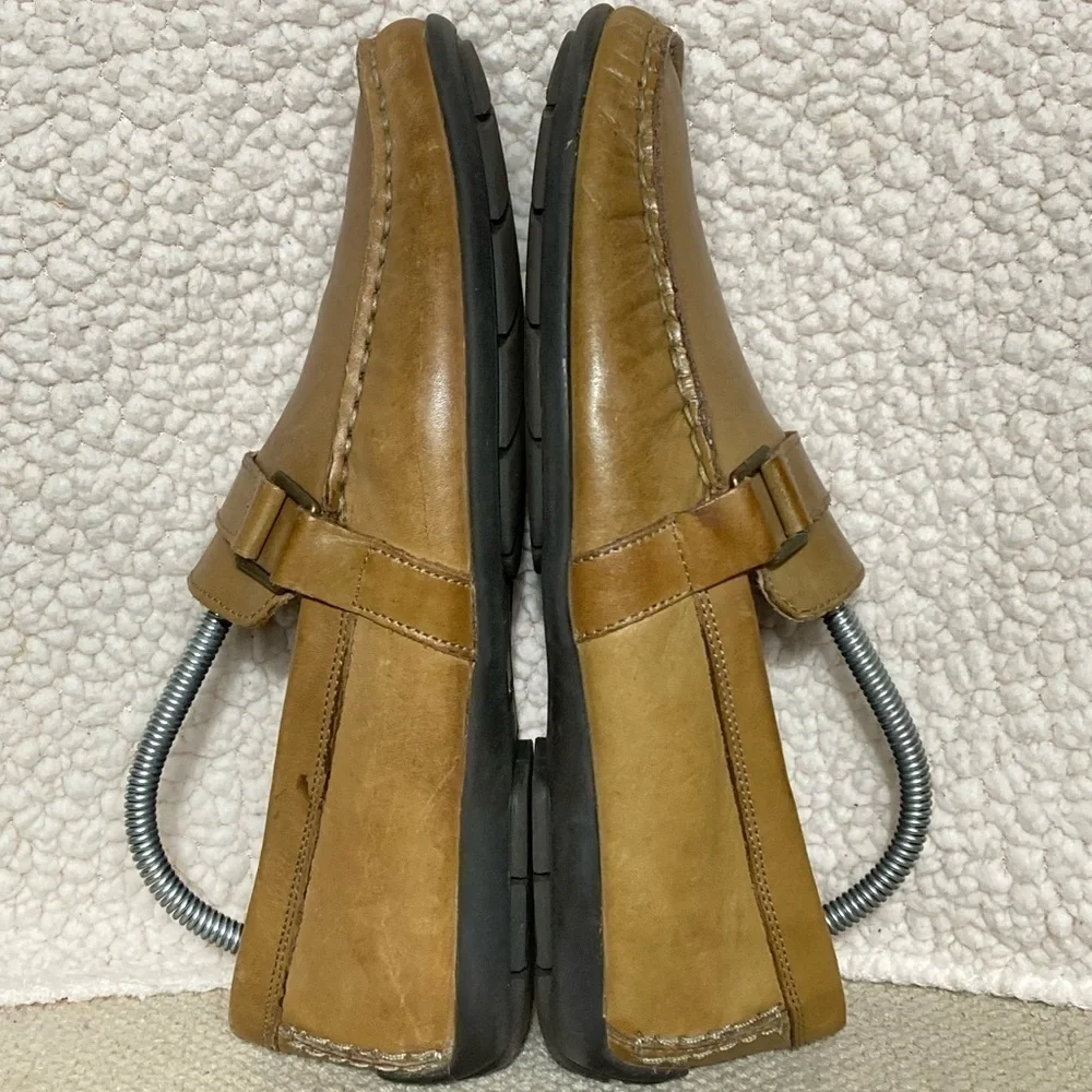 Giorgio Brutini Men's Tan Leather Slip On Casual Comfortable Loafers Shoes SZ 9M
